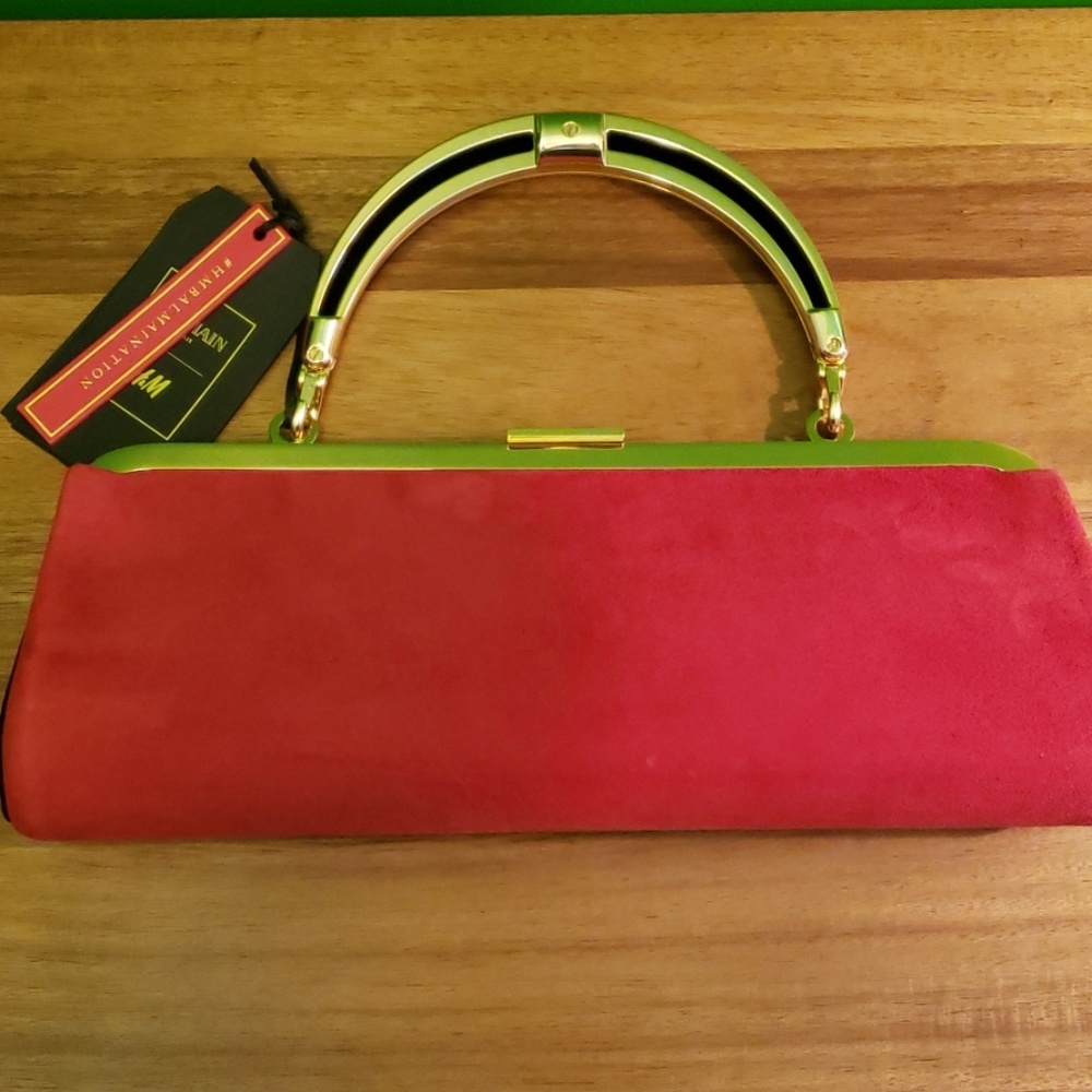 COPY - Balmain x H&M Red Suede Purse